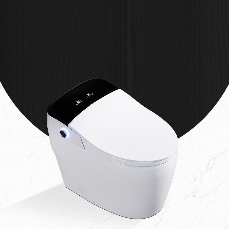 Modern One Piece Toilet Floor Mounted Toilet Bowl with Seat for Washroom