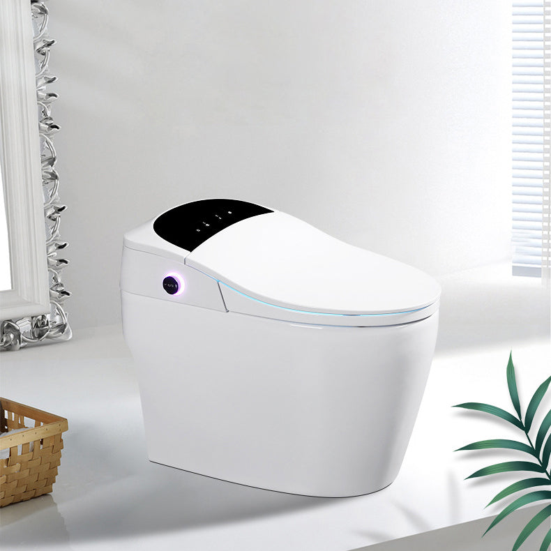 Modern One Piece Toilet Floor Mounted Toilet Bowl with Seat for Washroom