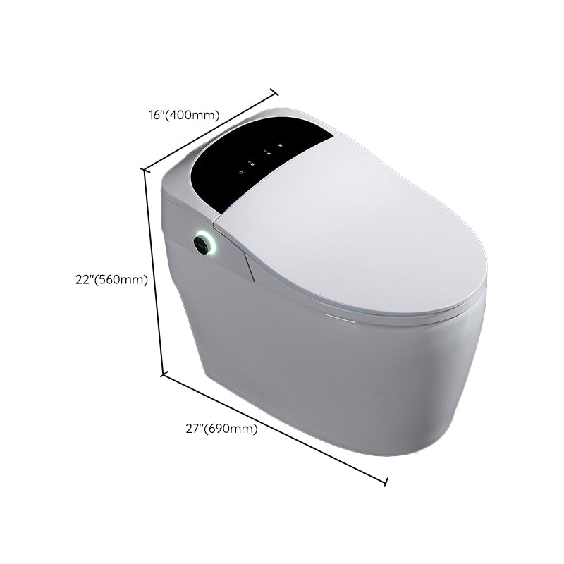 Modern One Piece Toilet Floor Mounted Toilet Bowl with Seat for Washroom