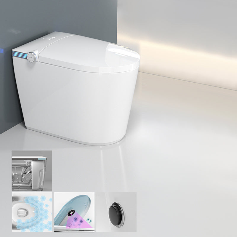 Modern All-In-One Toilet Bowl Siphon Jet Toilet with Soft-Close Seat for Bathroom