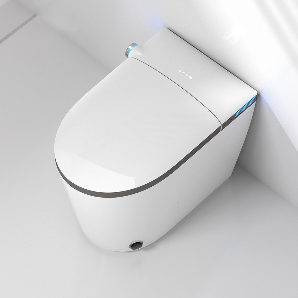 Modern All-In-One Toilet Bowl Siphon Jet Toilet with Soft-Close Seat for Bathroom