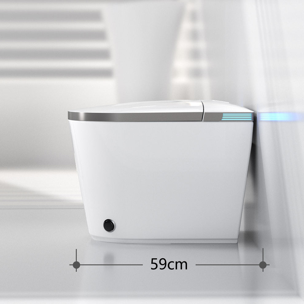 Modern All-In-One Toilet Bowl Siphon Jet Toilet with Soft-Close Seat for Bathroom