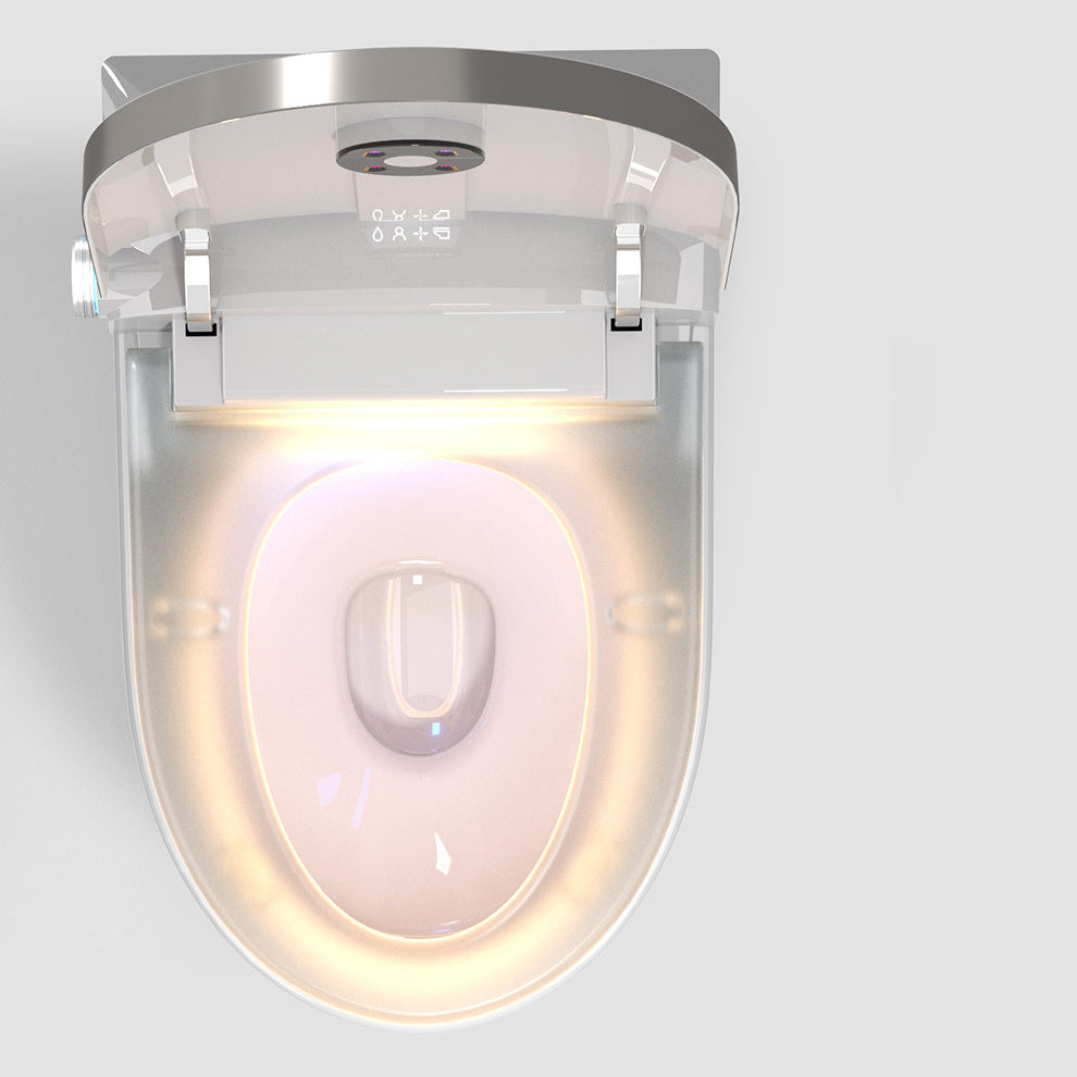 Modern All-In-One Toilet Bowl Siphon Jet Toilet with Soft-Close Seat for Bathroom