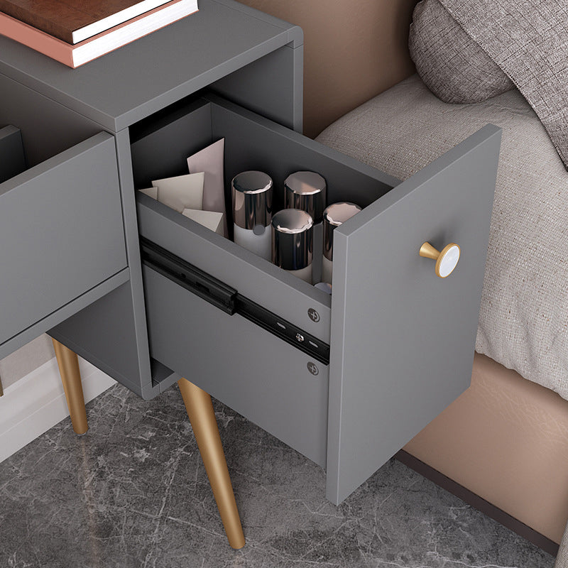 Flip-Top Vanity Set Contemporary 2 Drawers Makeup Dressing Table
