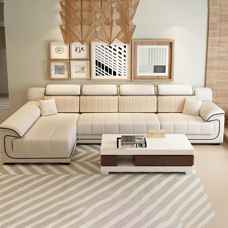 Scandinavian 39.37 " H Pillow Top Arm Sofa & Chaise for Living Room