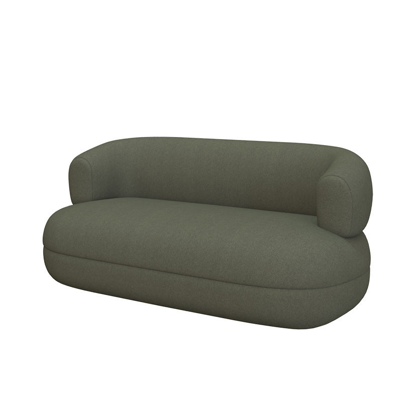 Modern 1/2-seater Faux Leather Sofa U-shaped Tuxedo Arm Sofa
