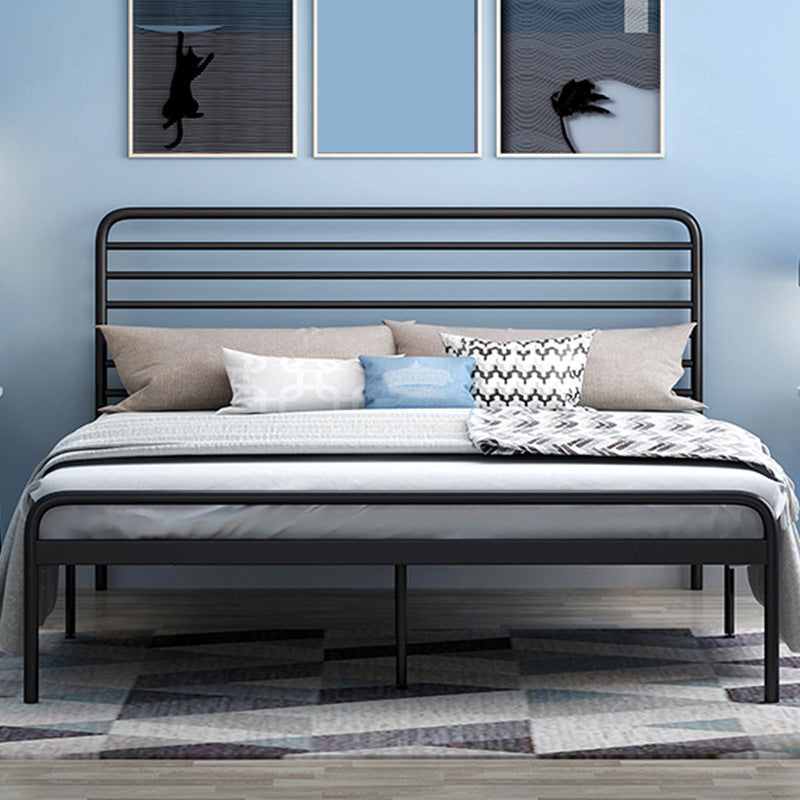 84.65 inch Wide Industial Bed Frame Metal Bed with Headboard
