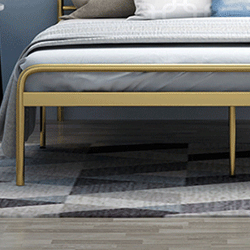 84.65 inch Wide Industial Bed Frame Metal Bed with Headboard