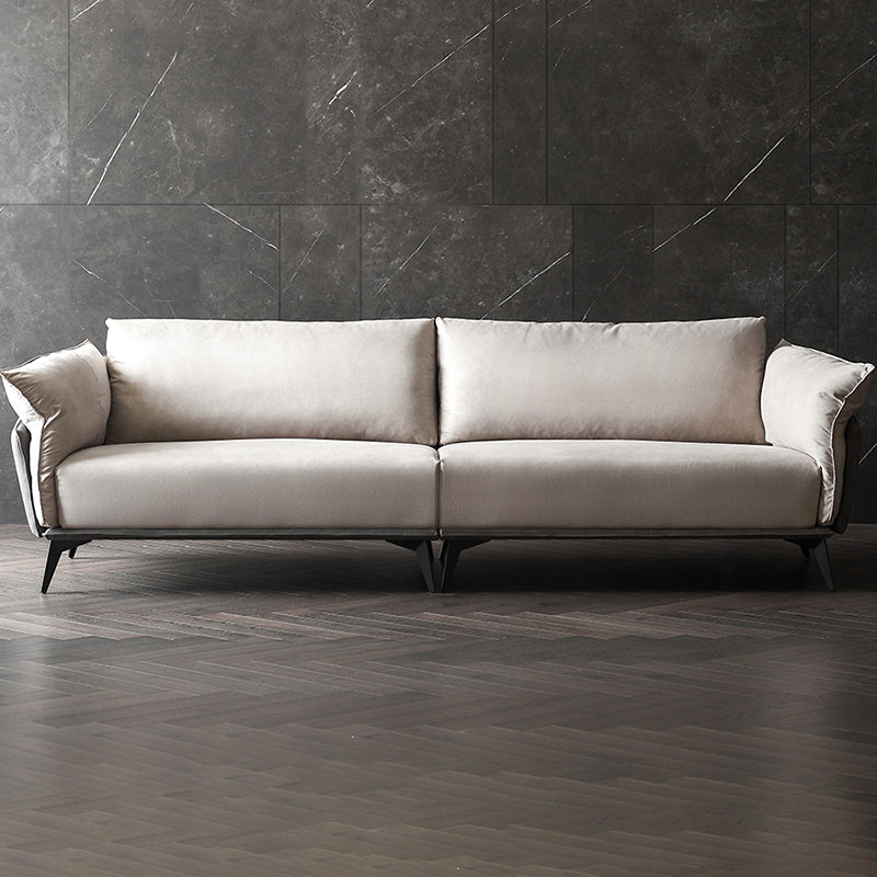 Brown 3/4-seater Loose Back Sofa Contemporary Tuxedo Arm Sofa