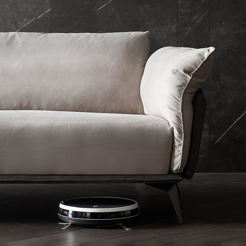 Brown 3/4-seater Loose Back Sofa Contemporary Tuxedo Arm Sofa