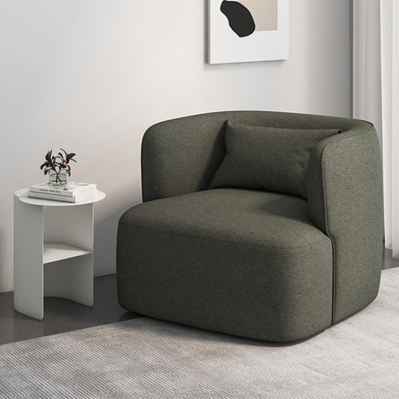 33.46" Wide Barrel Chair Recessed Arms Included Chair for Living Room