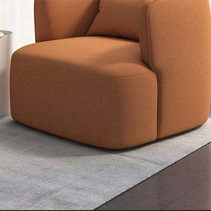 33.46" Wide Barrel Chair Recessed Arms Included Chair for Living Room