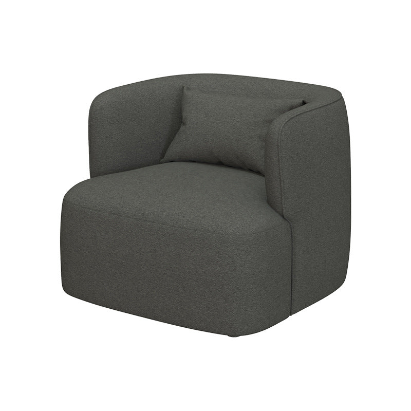 33.46" Wide Barrel Chair Recessed Arms Included Chair for Living Room