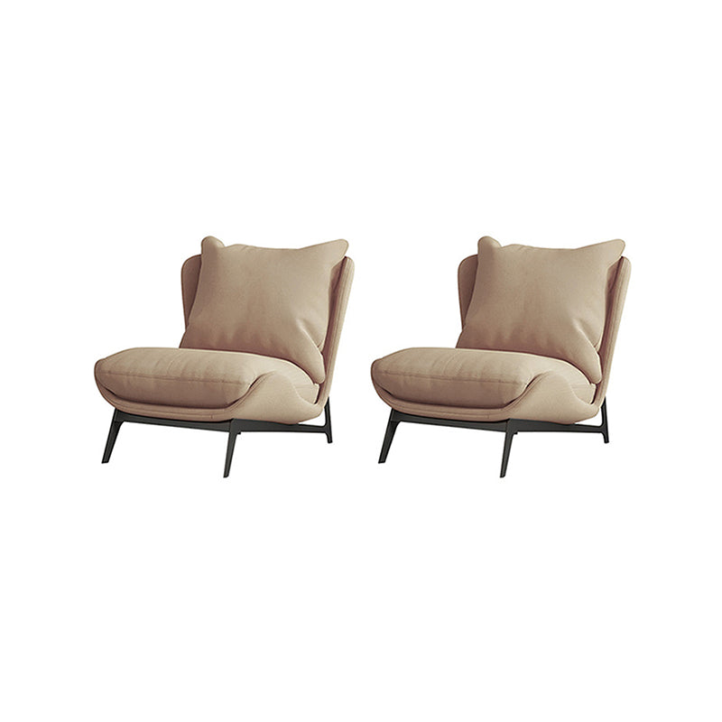Velvet Armless Chair Pillow Back Chair for Living Room, 30.70" Wide