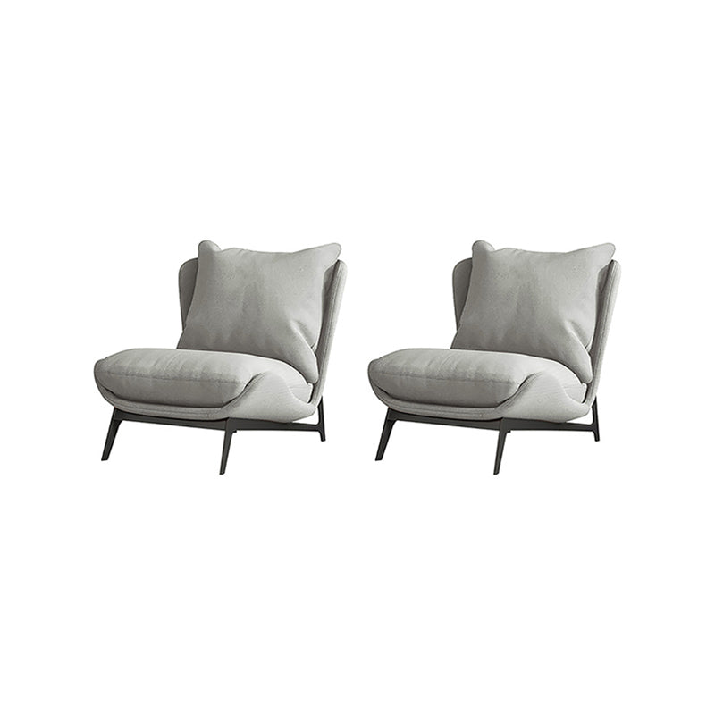 Velvet Armless Chair Pillow Back Chair for Living Room, 30.70" Wide
