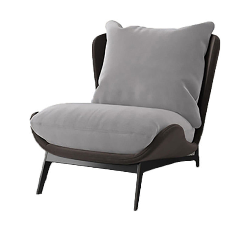 Velvet Armless Chair Pillow Back Chair for Living Room, 30.70" Wide