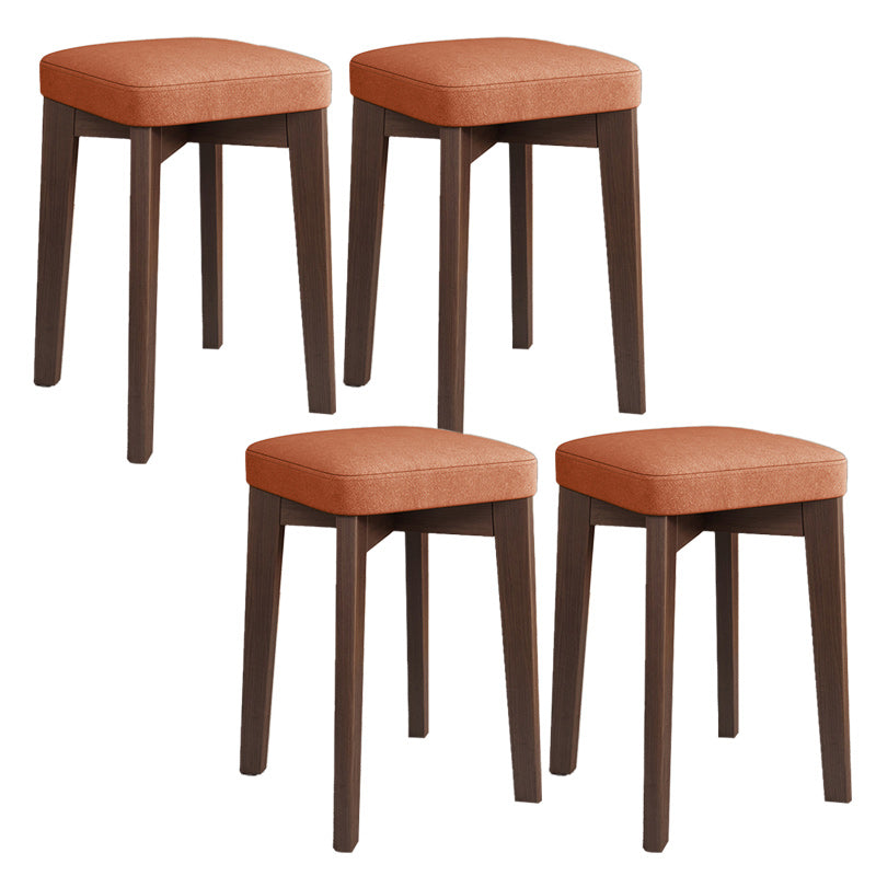 Modern Leather Ottoman Water Resistant Standard Square Chair Ottoman