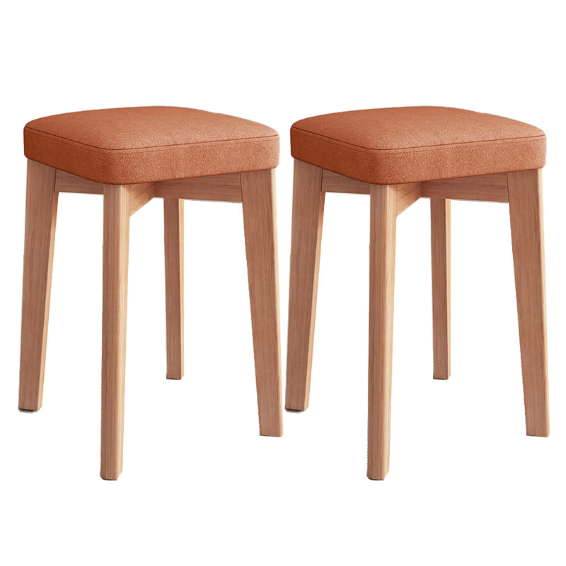 Modern Leather Ottoman Water Resistant Standard Square Chair Ottoman