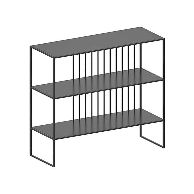 Urban Metal Shelf Bookcase Double Shelving Open Back Book Shelf