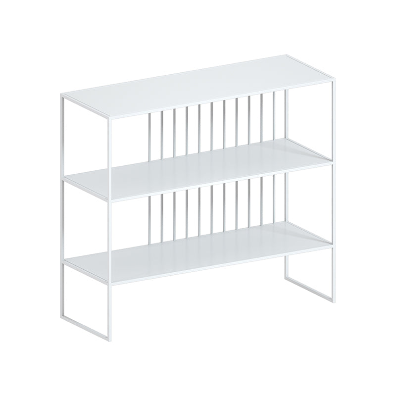 Urban Metal Shelf Bookcase Double Shelving Open Back Book Shelf