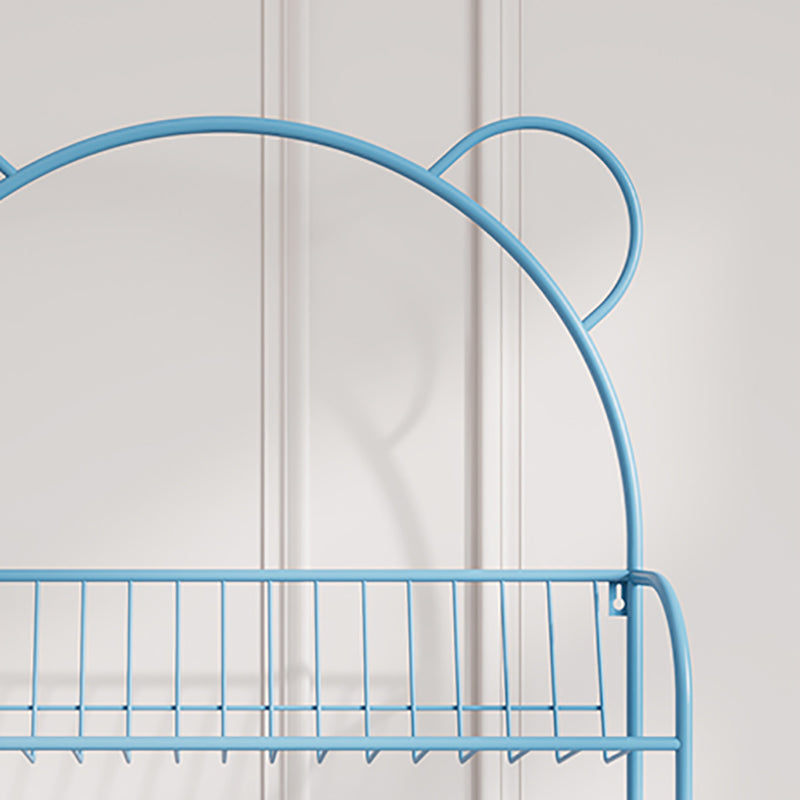 Contemporary Metal Shelf Bookcase 4 Shelf Open Back Bookshelf