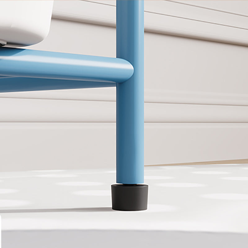 Contemporary Metal Shelf Bookcase 4 Shelf Open Back Bookshelf