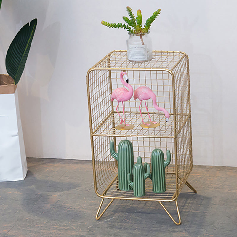 Metal Ladder Shelf Bookcase Glam Vertical Closed Back Book Shelf