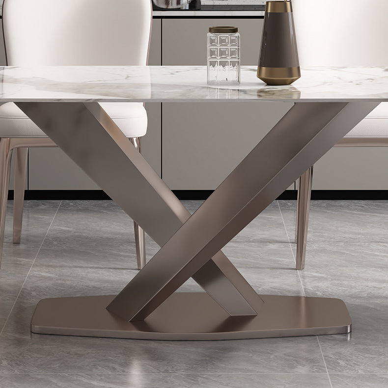 Contemporary Rectangle Table Set 1/4/5/6/7 Pieces Dining Set for Kitchen