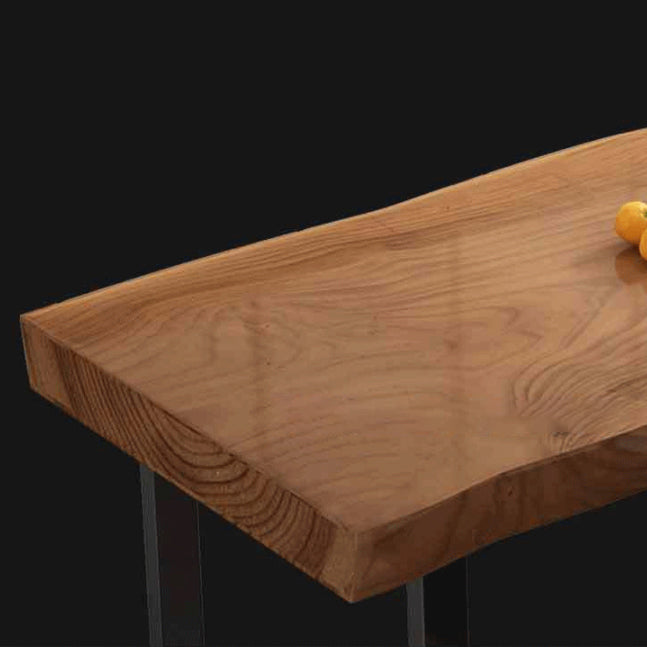 Industrial Solid Wood Dining Table Set 1/3/5 Pieces Dining Set for Home Use