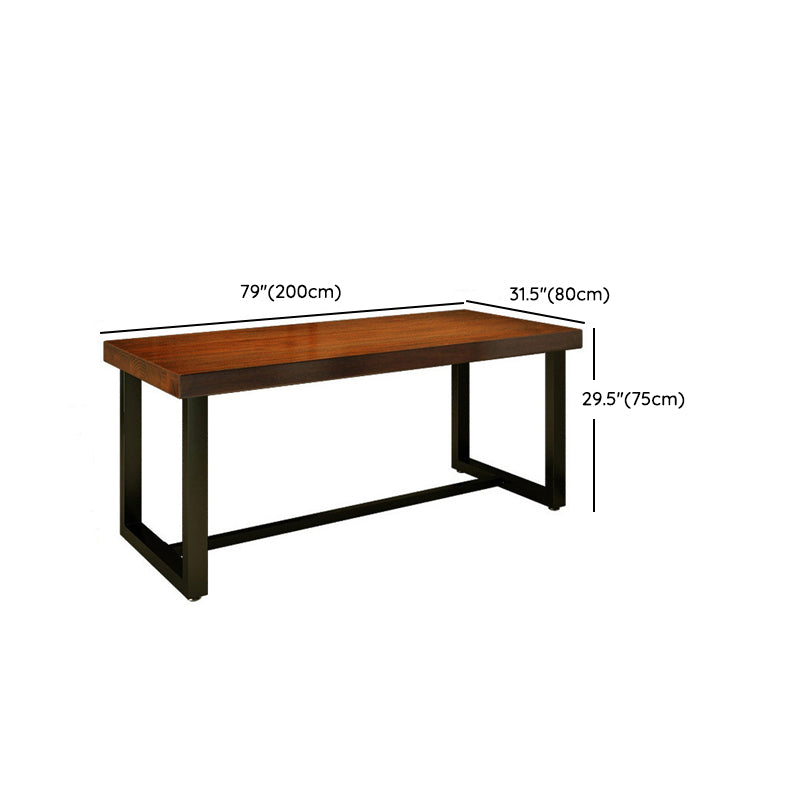Industrial Wood Rectangle Table Set 1/2/5 Pieces Dining Set for Kitchen