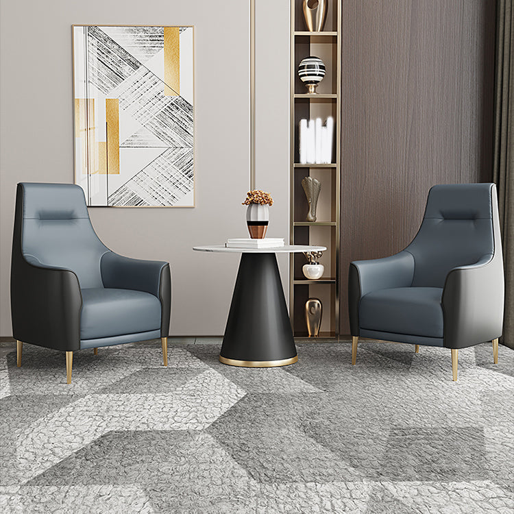 Glam Style Sintered Stone Dining Set Round 1/3/5 Pieces Dining Table Set for Home Use