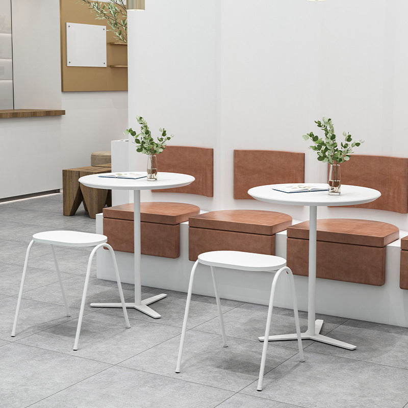 Nordic 1/2 Pieces Dining Set Round Wood Dining Table for Milk Tea Shop