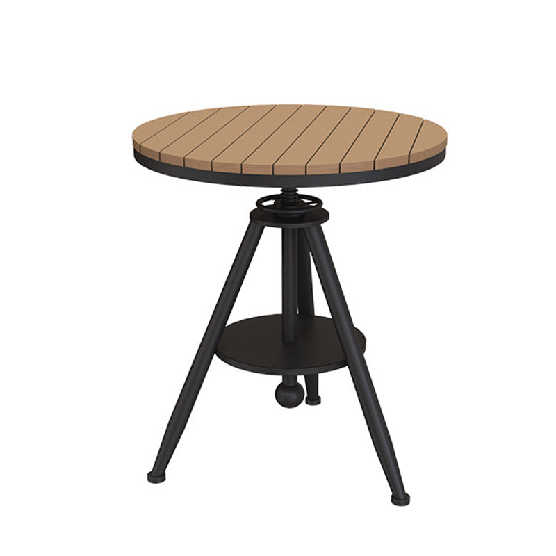 Nordic 1/2/3 Pieces Dining Set Round Plastic Wood Dining Table for Balcony