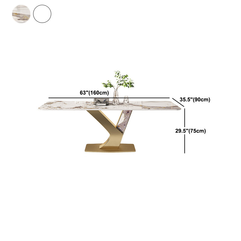Designer Style 1/4/5/7/9 Pieces Rectangle Dining Set Sintered Stone Top Dinette Table Set