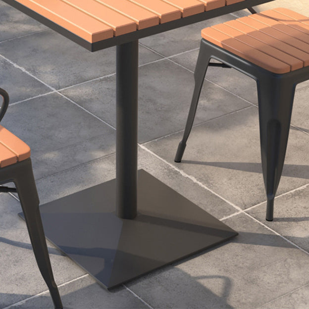 Modern Reclaimed Wood Dining Table Set Square 1/5 Pieces Dining Set for Home Use