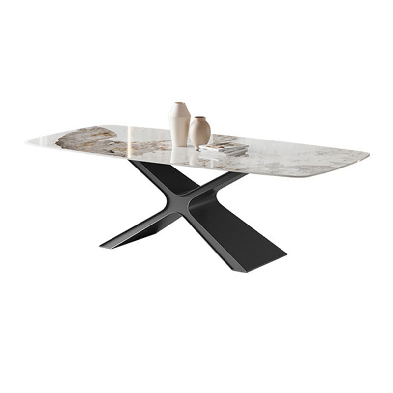 Contemporary Rectangle Table Set 1/2/4/5/6/7 Pieces Dining Set for Home Use