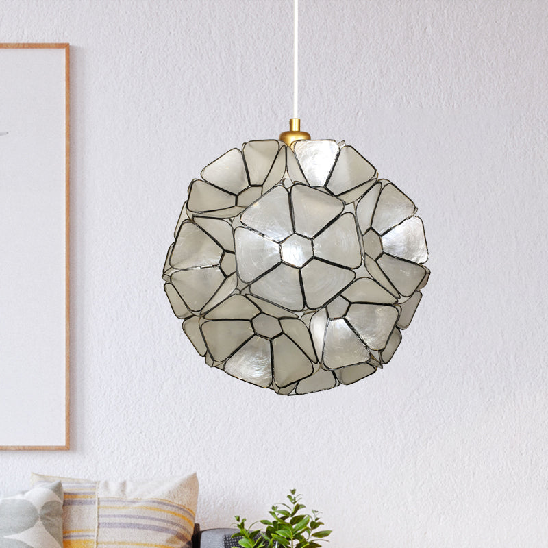 Lumière pendante en fleur noire moderniste 1 coquille de tête suspendue lampe à plafond avec conception d'épissage