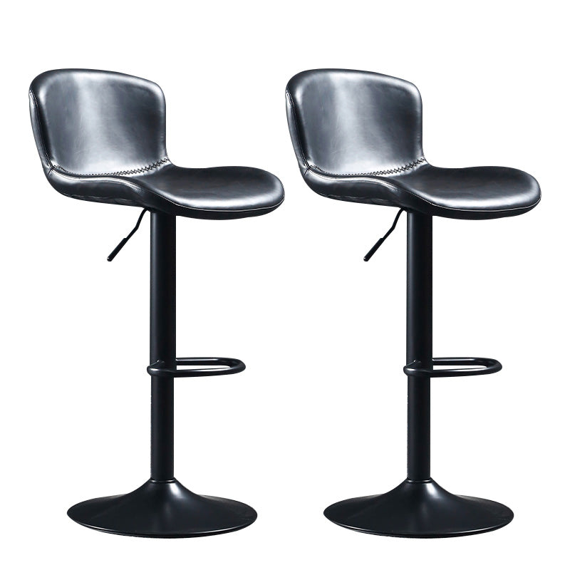 Modern Backrest Rotatable Counter Stool Iron Bar Stool with Cushion and Pedal