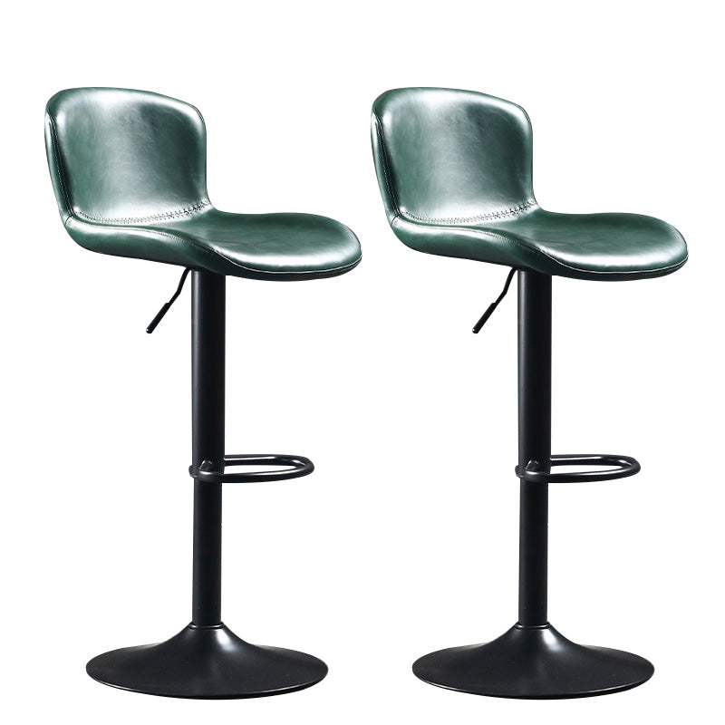 Modern Backrest Rotatable Counter Stool Iron Bar Stool with Cushion and Pedal