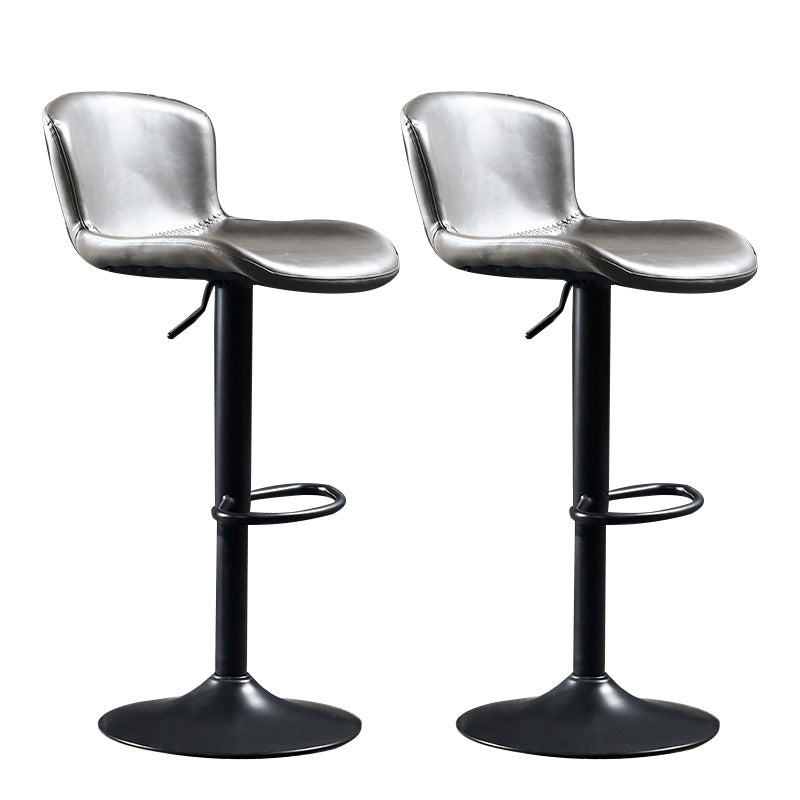 Modern Backrest Rotatable Counter Stool Iron Bar Stool with Cushion and Pedal