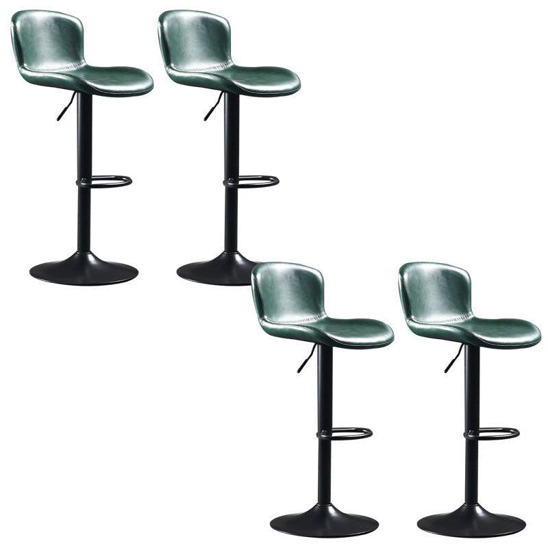 Modern Backrest Rotatable Counter Stool Iron Bar Stool with Cushion and Pedal