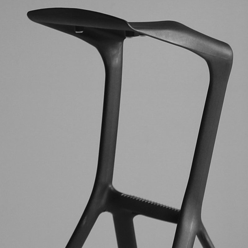 Footrest Indoor Low Back Stool Modern Plastic Stack Bar and Counter Stool