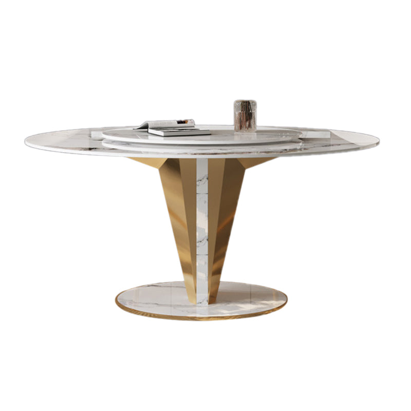 Glam Style Round Table Set 1/4/5/7/9 Pieces Dining Set for Kitchen