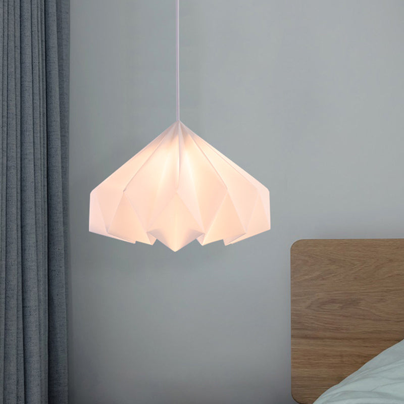 Acryl-Spezialkegel hängende Beleuchtung Modernismus 1-Kopf-Deckenlampe in Weiß