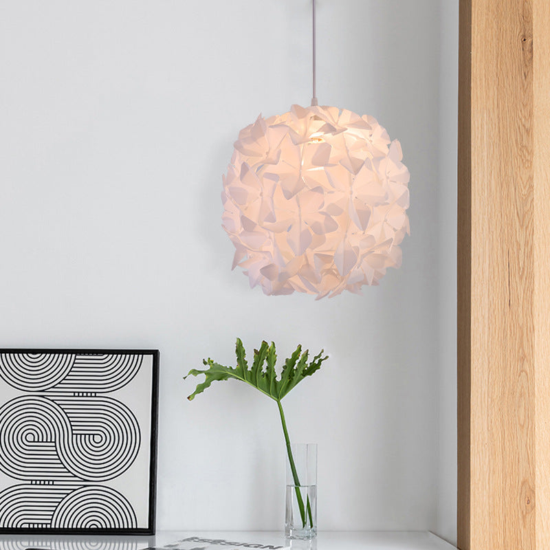 Pendentif 1-Bulb Contemporain Blossant Blossom Fleur Plafond Plafonnement Aménagement avec une teinte acrylique