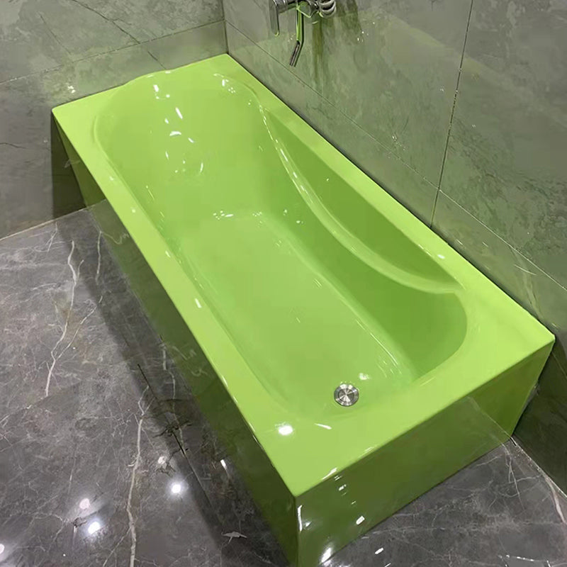 Bathroom Acrylic Tub with Internal Drain Soaking Stand Alone Bath Tub