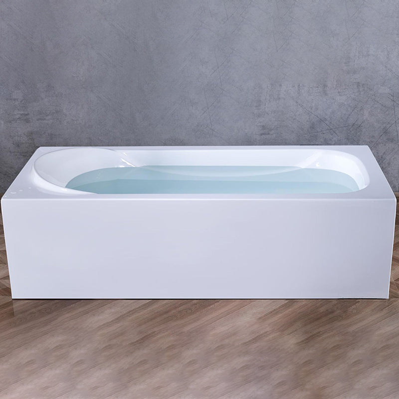 Bathroom Acrylic Tub with Internal Drain Soaking Stand Alone Bath Tub