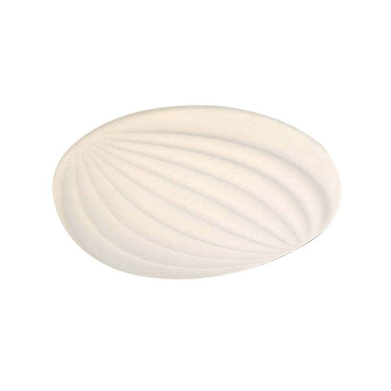 2-Light White Finish Flush Mount Lighting Acrylic LED Ceiling Light for Bedroom
