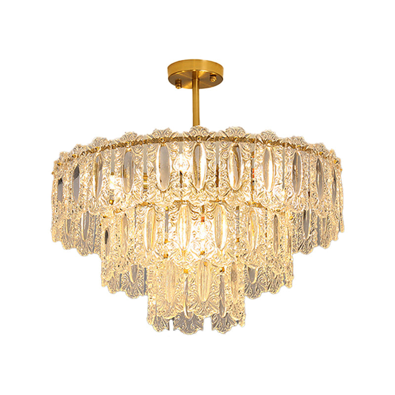 Modern Style Island Pendants Glass Pendant Lights in Gold for Living Room