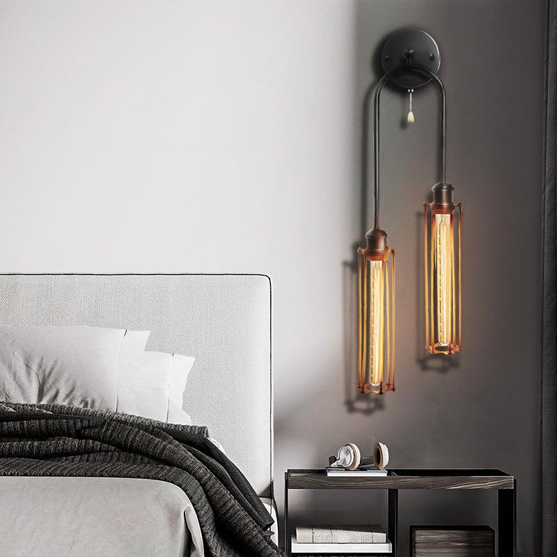 2 Light Wall Mount Light Fixture Industrial Wall Mounted Lighting for Living Room